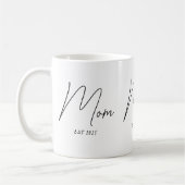 Mama hat neues Mama-Geschenk etabliert Kaffeetasse (Links)