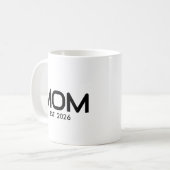 Mama hat neues Mama-Geschenk etabliert Kaffeetasse (Vorderseite Links)