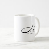 Mama hat neues Mama-Geschenk etabliert Kaffeetasse (VorderseiteRechts)