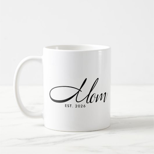 Mama hat neues Mama-Geschenk etabliert Kaffeetasse (Links)