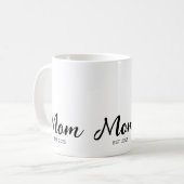 Mama hat neues Mama-Geschenk etabliert Kaffeetasse (Vorderseite Links)