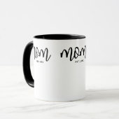 Mama hat neues Mama-Geschenk etabliert Tasse (Vorderseite Links)