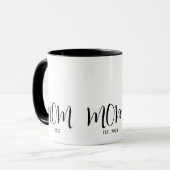 Mama hat neues Mama-Geschenk etabliert Tasse (Vorderseite Links)