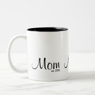 Mama hat neues Mama-Geschenk etabliert Zweifarbige Tasse