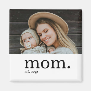 Mama hat neues Mama-Geschenk-Foto etabliert Magnet