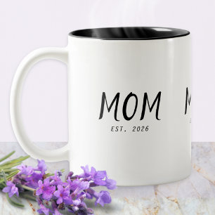 Mama hat neues Mama-Geschenk gegründet Zweifarbige Tasse