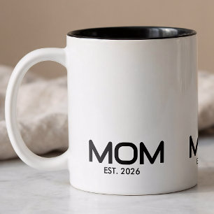 Mama hat neues Mama-Geschenk gegründet  Zweifarbige Tasse
