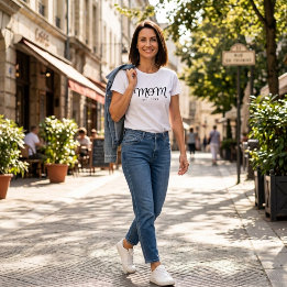Mama hat neues Mama-Geschenk in schwarzer Schrift T-Shirt