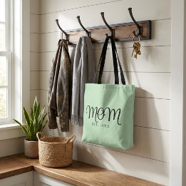 Mama hat neues Mama-Geschenk in schwarzer Schrift Tasche