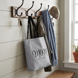 Mama hat neues Mama-Geschenk in schwarzer Schrift Tasche