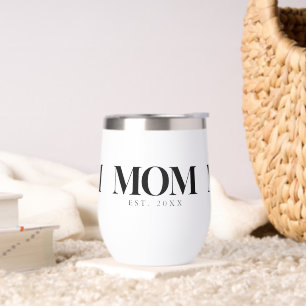 Mama hat neues Mama-Geschenk in schwarzer Typograf