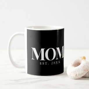 Mama hat neues Mama-Geschenk in weißer Typografie Kaffeetasse