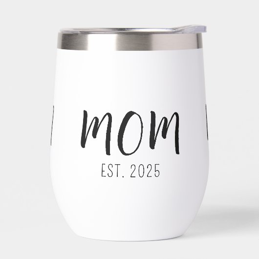 Mama hat neues Mama-Geschenk Isolierter Becher (Links)