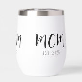 Mama hat neues Mama-Geschenk Isolierter Becher (Rückseite)