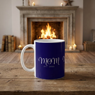 Mama hat neues Mama-Geschenk mit weißem Schriftzug Kaffeetasse