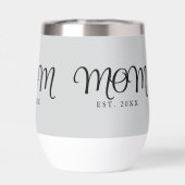 Mama hat neues Mama-Geschenk Schwarz Schrift (Rückseite)