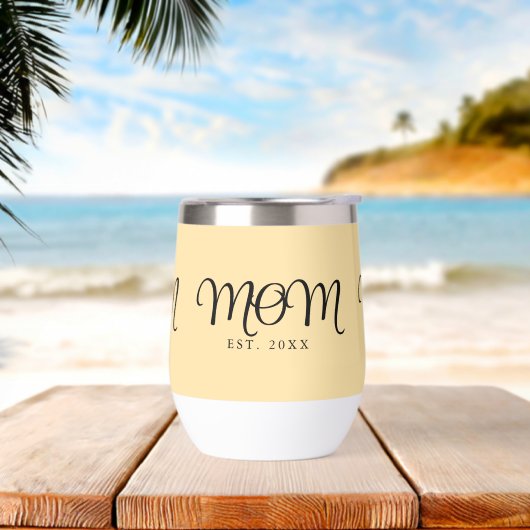 Mama hat neues Mama-Geschenk Schwarz Schrift (Strand)