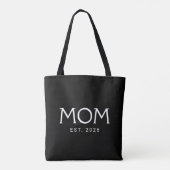 Mama hat neues Mama-Geschenk Schwarz Tasche (Rückseite)