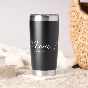 Mama hat neues Mama-Geschenk Schwarz Thermobecher