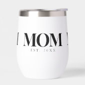 Mama hat neues Mama-Geschenk Schwarz Typografie ei (Links)