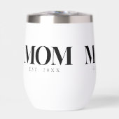 Mama hat neues Mama-Geschenk Schwarz Typografie ei (Vorderseite)