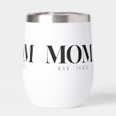 Mama hat neues Mama-Geschenk Schwarz Typografie ei (Rückseite)