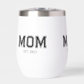 Mama hat neues Mama-Geschenk Thermal Wein (Vorderseite)