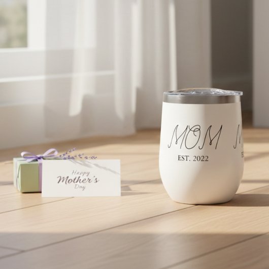 Mama hat neues Mama-Geschenk Thermal-Weinbecher ei