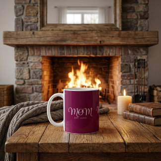 Mama hat neues Mama-Geschenk Weißes Skript Kaffeetasse