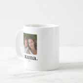 Mama hat Schwarz 2 Foto eingerichtet Kaffeetasse (Vorderseite Links)