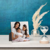 Mama hat Schwarz-Weiß-Script-Foto eingerichtet Fotoplatte (InSitu)
