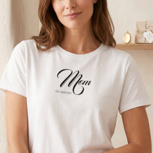 Mama hat schwarzes Schriftcustom-Jahr neue Mama et T-Shirt