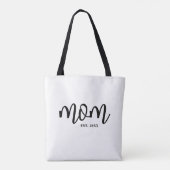 Mama hat schwarzes Skript gegründet Muttertag Tasche (Rückseite)