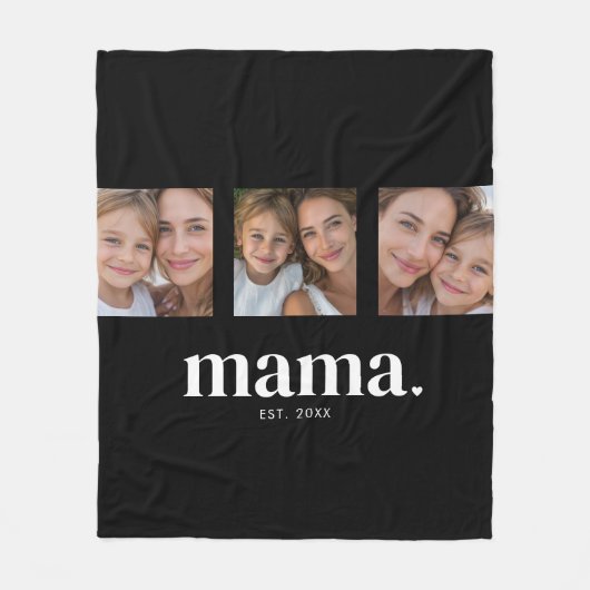 Mama hat sich etabliert Foto Fleecedecke (Vorderseite)
