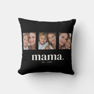 Mama hat sich etabliert Foto Kissen