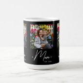 Mama hat Skript 3 Foto Schwarz erstellt Kaffeetasse (Mittel)