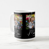 Mama hat Skript 3 Foto Schwarz erstellt Kaffeetasse (Vorderseite Links)