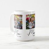 Mama hat Skript 3 Foto Weiß eingerichtet Kaffeetasse (Vorderseite Links)