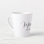 Mama hat Skript Elegant Muttertag individuell Milchtasse (Linke Ecke)