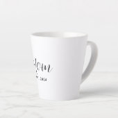 Mama hat Skript Elegant Muttertag individuell Milchtasse (Rechte Ecke)