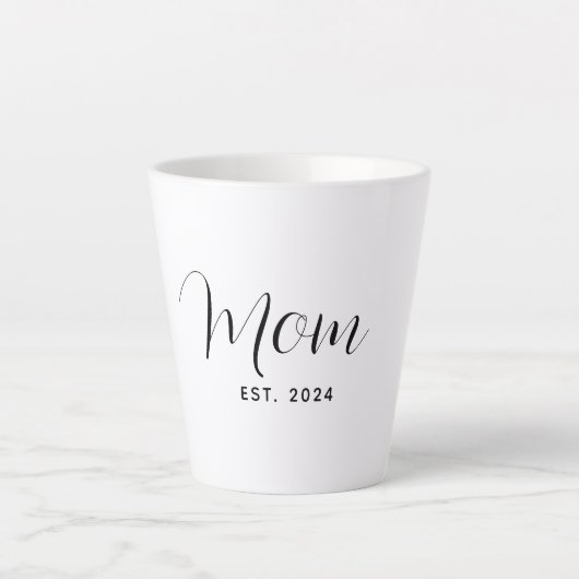 Mama hat Skript Elegant Muttertag individuell Milchtasse (Vorderseite)