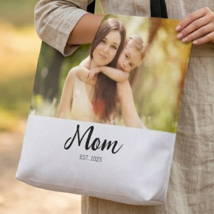 Mama hat Skript Foto erstellt  Tasche