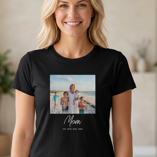 Mama hat Skript Foto T-Shirt