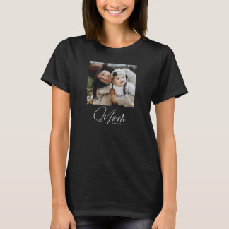 Mama hat Skript Foto T-Shirt eingerichtet