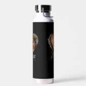 Mama hat Skript Herz Foto Schwarz Isoliert Trinkflasche (Links)