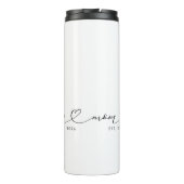 Mama hat Skript & Herz Geschenk für neue Mütter Thermosbecher (Rückseite)