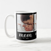 Mama hat Skript Schwarz 3 Foto eingerichtet Kaffeetasse (Links)
