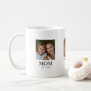 Mama hat Skript Schwarz 3 Foto eingerichtet Kaffeetasse