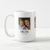 Mama hat Skript Schwarz 3 Foto eingerichtet Kaffeetasse (Links)
