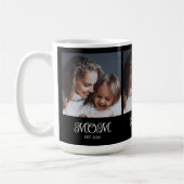 Mama hat Skript Schwarz 3 Foto eingerichtet Kaffeetasse (Links)